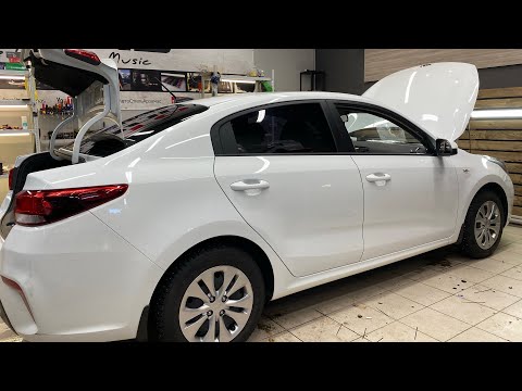 Kia Rio замена акустики и установка усилителя. Автозвук за 21 тыс. рублей