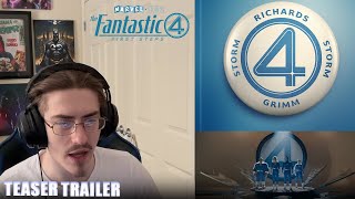 Fantastic Four FIRST STEPS Teaser Trailer Reaction - Marvel's First Family!