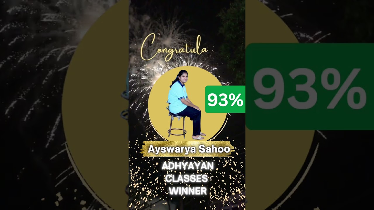 CHSE RESULTS 2025 OUT AYSWARYA SECURED 93% ADHYAYAN CLASSES 