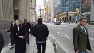 Nice Day For A Walk From TORONTO's Bay St. To Yonge St., Downtown. 4K by David George 133 views 2 months ago 43 minutes