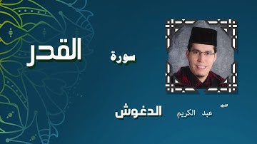 القران الكريم بصوت الشيخ عبد الكريم الدغوش | سورة القدر