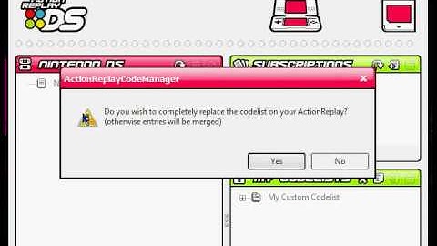 Action Replay memory problem