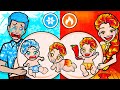 Paper Dolls Dress Up - Triplet Elsa Frozen vs Fire Dress - Barbie Story & Crafts