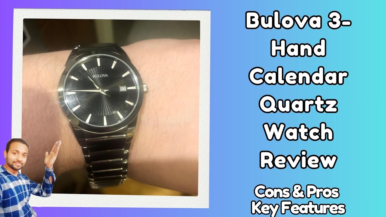 NEW Bulova 3 Hand Calendar Quartz Watch Review - Top 5 Best Men's ...