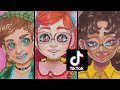 Drawing turning red characters  compilation by lela