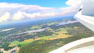 Skyview Of Helsinki Landing At Helsinki Airport, Finnair-Finland
