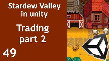Stardew Valley like Game in Unity Episode 49 Trading Part 2 Buying items