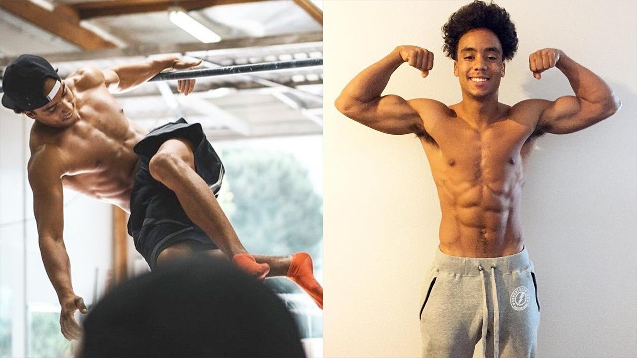 Парень делает невероятные вещи на турнике - Rj Lee