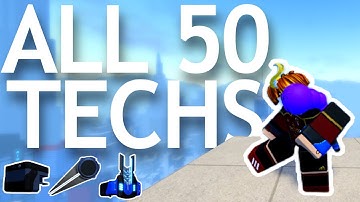 All 50+ Techs in PARKOUR Reborn you NEED to know