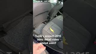 2015 Chevy sonic detail! Full video will be posted soon!