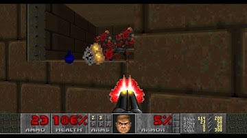 Doom 2 Map 02 Version 1.666 No Damage Completion + Bonus Challenge with Commentary