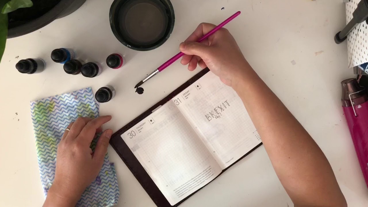 Swatching out my new creative inks - YouTube