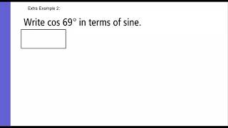 05   Sin and Cos of Complementary Angles Example