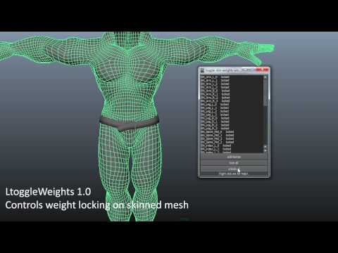 Sample of LA3D python skinning/rigging workflow tools
