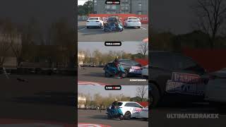 “Automatic Braking FAILED 😳 Tesla vs Xpeng Crash Test!”#short