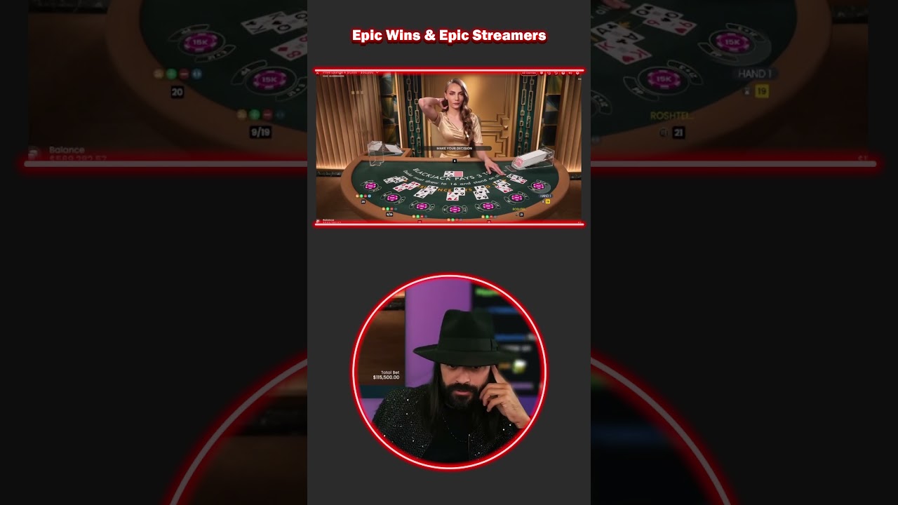 Roshtein got a big win at roulette #6 | BLACKJACK | Epic Wins & Epic Streamers