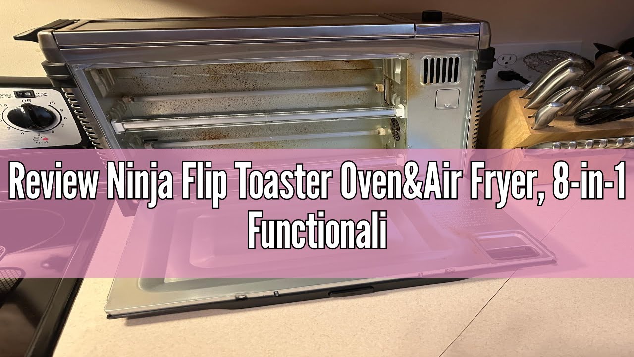 Review Ninja Flip Toaster Oven&Air Fryer, 8in1 Functionality, Flip Up