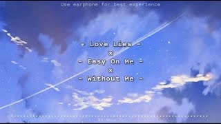 Love Lies x Easy On Me x Without Me Slowed Mashup by Rh Musik TV