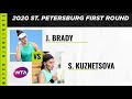 Jennifer Brady vs. Svetlana Kuznetsova | 2020 St. Petersburg First Round | WTA Highlights