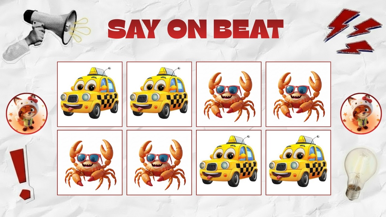 Say The Word On Beat Challenge | Level 1 - 5 | Level Easy to Insane