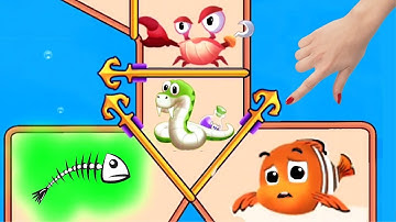 Save The Fish Ios Android Gameplay Walkthrough #116-118|Fishdom Pull The Pin Puzzle Spy |Wasim Squad