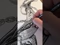 Nautical traditional tattoo flash sheet on coquille #tattoo