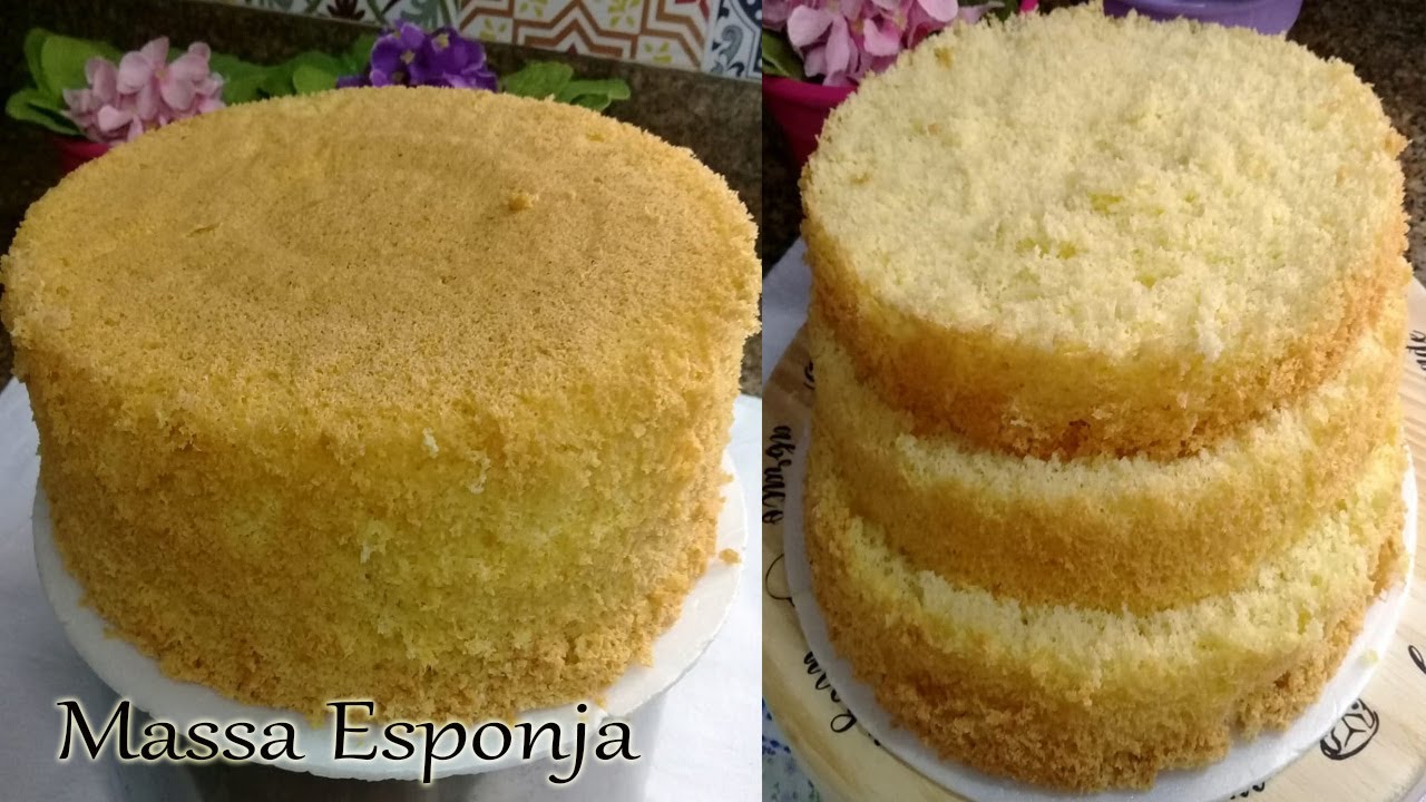 Bolo Esponja - Método simples de fazer!!! Forma 18x10