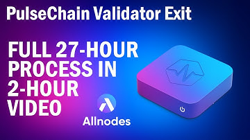 The Full PulseChain Validator Exit on Allnodes (27-Hour Process in 2 Hours!)