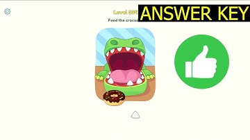 Dop 3 LEVEL 334 Feed the crocodile (ANSWER KEY DOP 3 Displace One Part Gameplay Walkthrough Solution