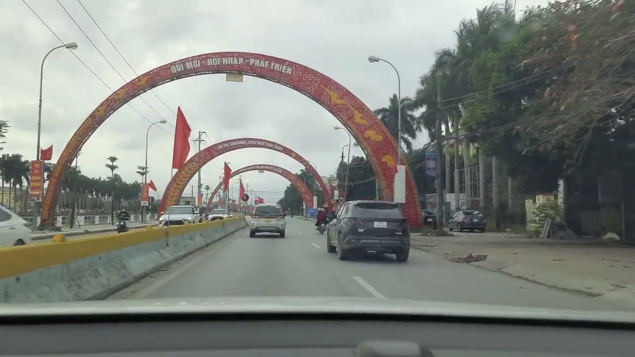 Từ trung tâm Thành phố Thái Bình về Thành phố Nam Định, mùng 7 tết 2026 - đi ngang qua lễ hội Viềng.