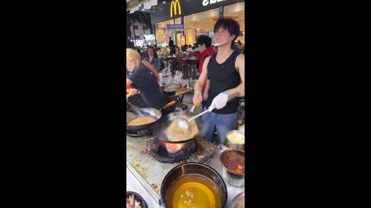 🔴 LIVE: Young Chinese Chef Stir-Frying Rice Noodles | Street Food POV in Action China