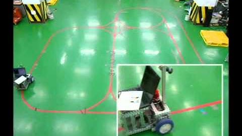 Vision-based AGV navigation using visual guideline