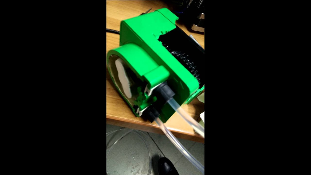 Peristaltic pump conversion for a 3D Printer - YouTube