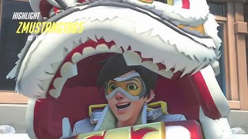 Overwatch - Tracer Highlight #3 (Lijiang Garden - Capture the Flag)