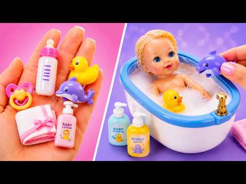 We Made the Sweetest Baby Doll Essentials! 🍼💖 Easy DIY Mini Crafts & Tiny Accessories