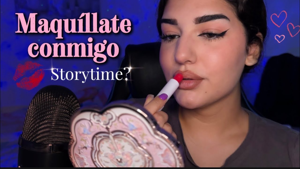 ASMR Maquíllate Conmigo Mientras te Cuento mi Verano 🤭❤️  