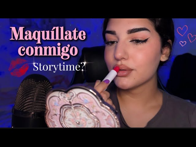 ASMR Put on your makeup with me while I tell you about my summer 🤭❤️