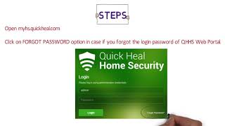 How to use forgot password option in your Quick Heal Home Security screenshot 4