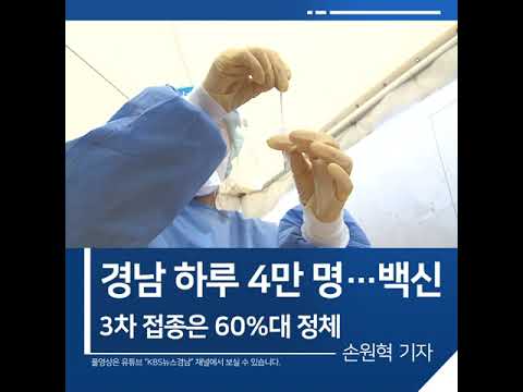 [짧은뉴스] 경남 하루 4만 명...<strong>백신</strong> 3차 접종은 60%대 정체 | <strong>KBS</strong> 뉴스 경남 #shorts