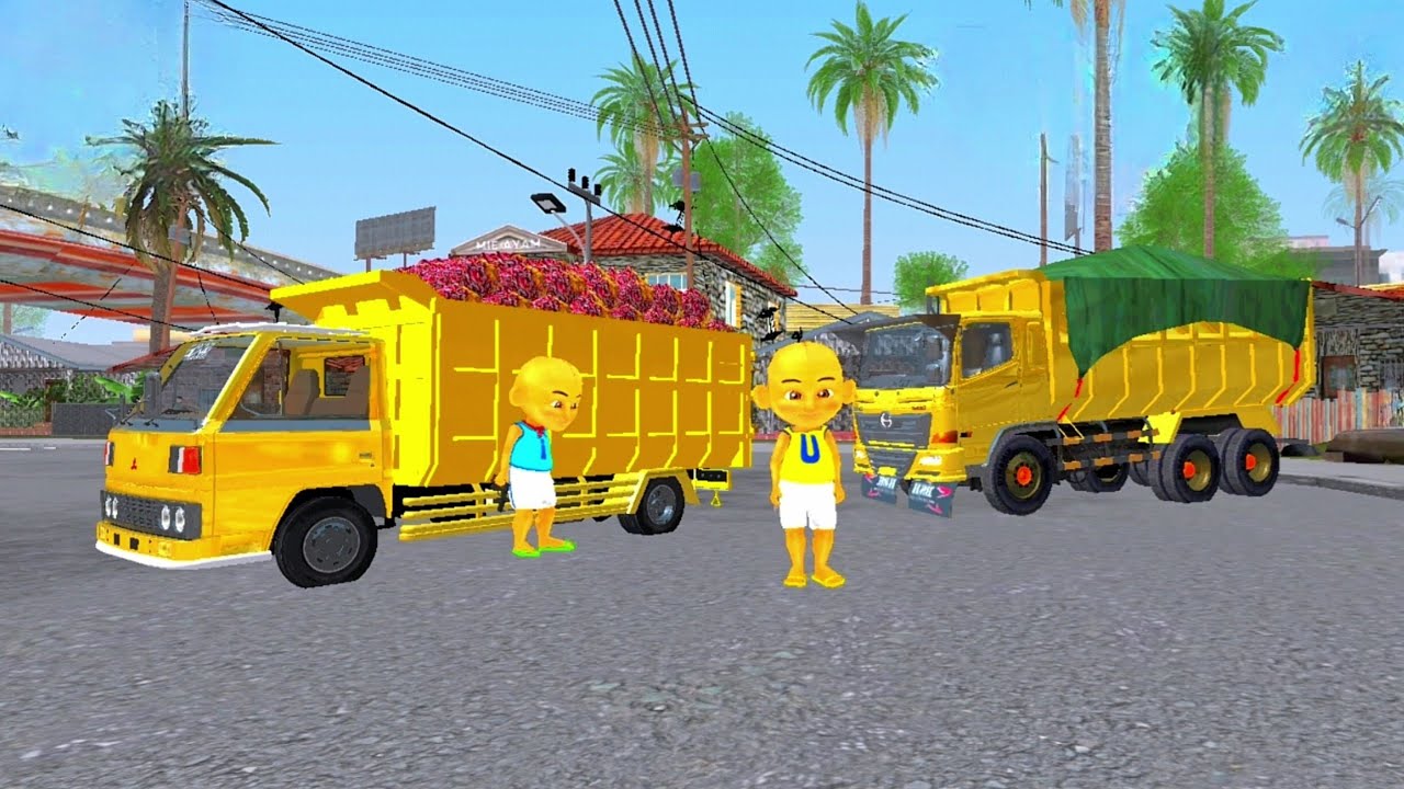 Upin dan Ipin Hampir dibegal Ternyata disuruh antar Truk Oleng 🤣😂 upinstori