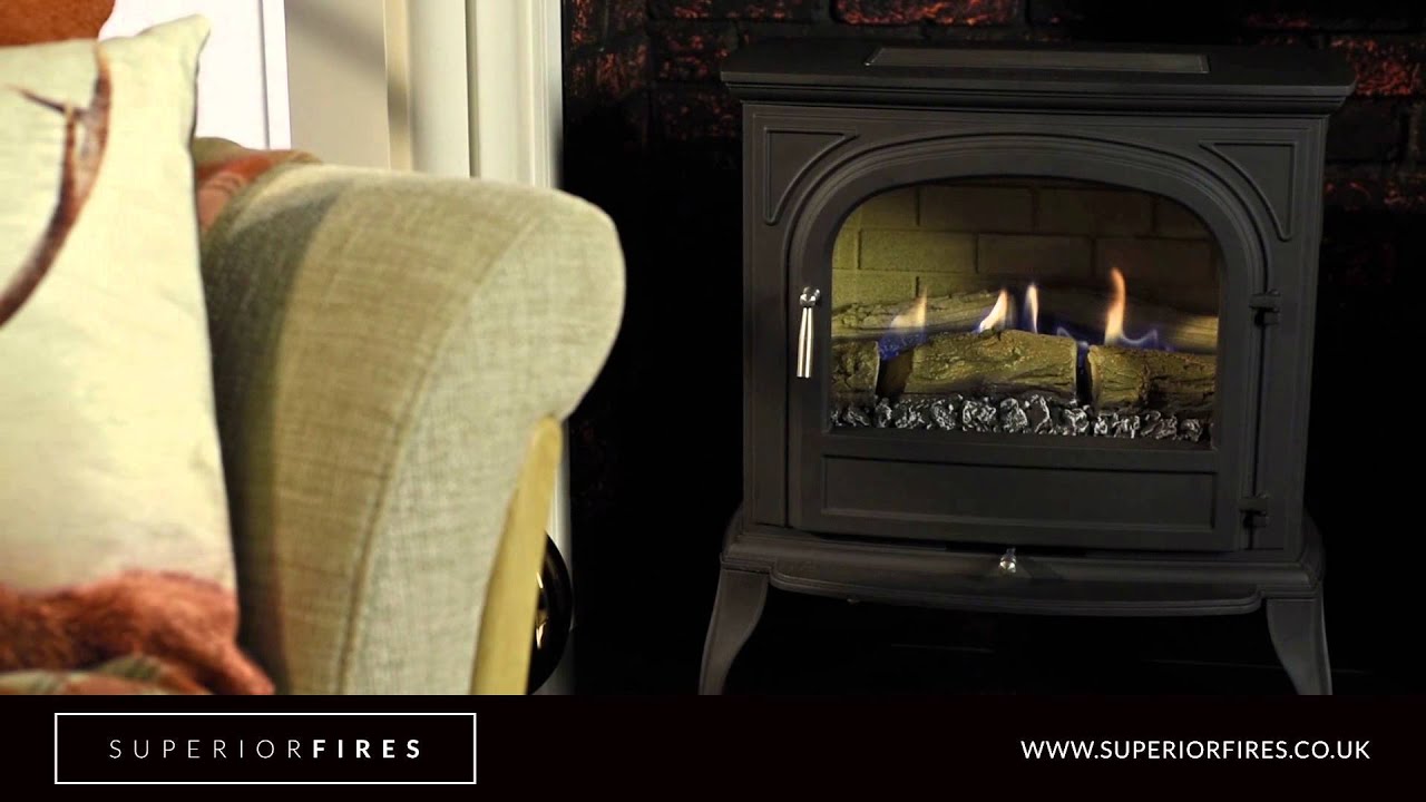 Superior Fires - Hambleton Black High Efficiency Flueless Gas Stove