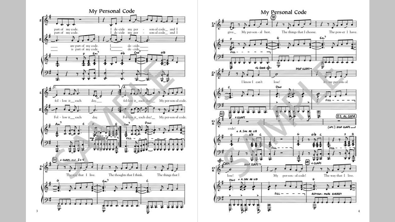 My Personal Code Singles Reproducible Kit YouTube