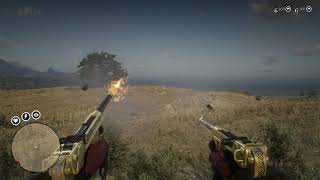 Red Dead Redemption 2 - Borchardt C93 Pistol Shooting