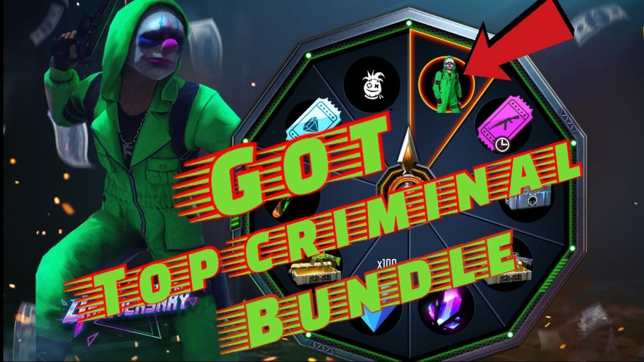 Raider spin event || Green top criminal bundle || free fire || unknown triad || Tamil ||