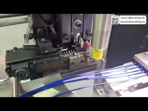 Fully Automatic 5 Wire Crimping Tinning Machine Operations Smooth Speed Auto Custom Set