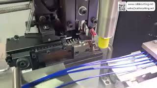 Fully Automatic 5 Wire Crimping Tinning Machine Operations Smooth Speed Auto Custom Set