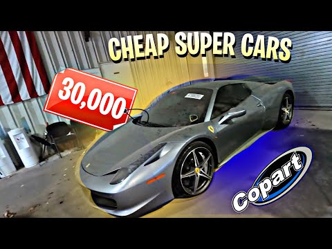 Copart Walk Around Carnage Super Cars With No Damage Sling Shot Ferrari BMW M5