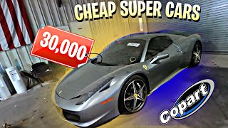Copart Walk Around Carnage | Super Cars with No Damage ! (Sling Shot , Ferrari , BMW m5 !!!