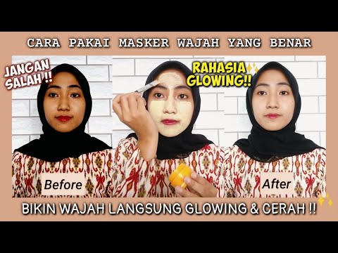 CARA MENGGUNAKAN MASKER WAJAH DENGAN BENAR + PRAKTEK #wulanhusna