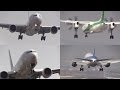 14/03/16 大阪国際空港（伊丹空港） 飛行機の横風着陸シーン Crosswind Landing of Various Airliners at Osaka Int'l Airport